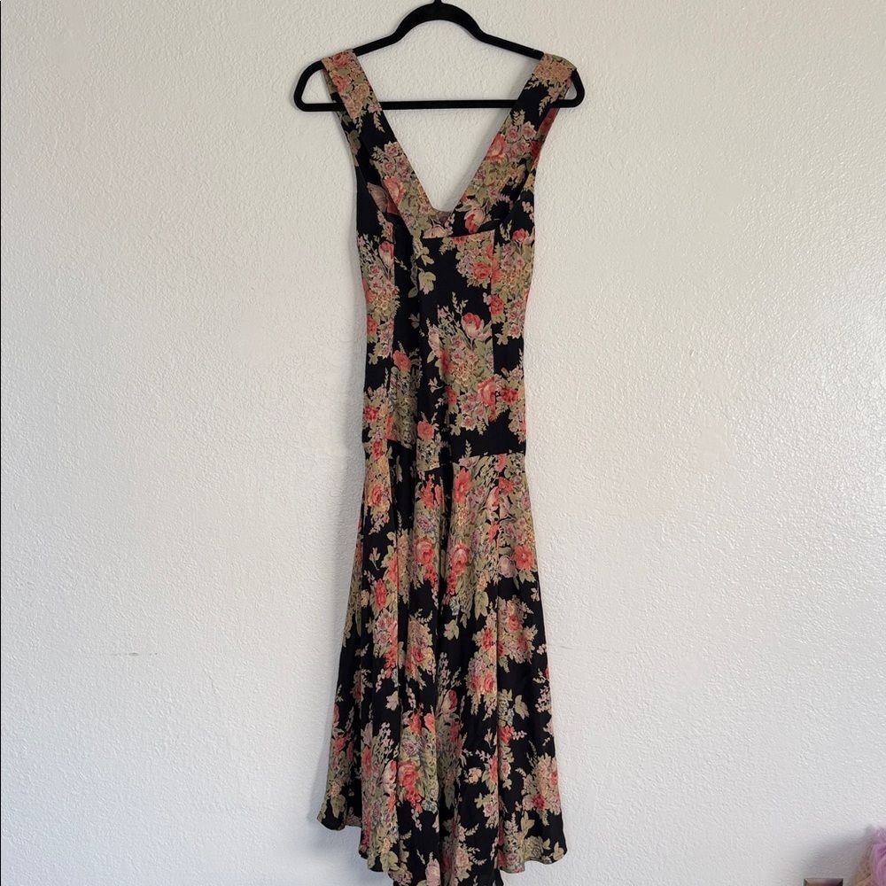 Vintage y2k Nanette Lepore Floral boho cottagecore fairycore tea Maxi Dress - Picture 9 of 14
